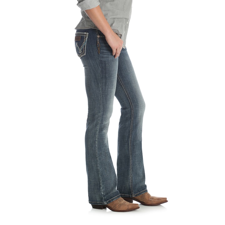 Wrangler Ladies Sadie Low Rise Jeans - Indigo - Roundyard