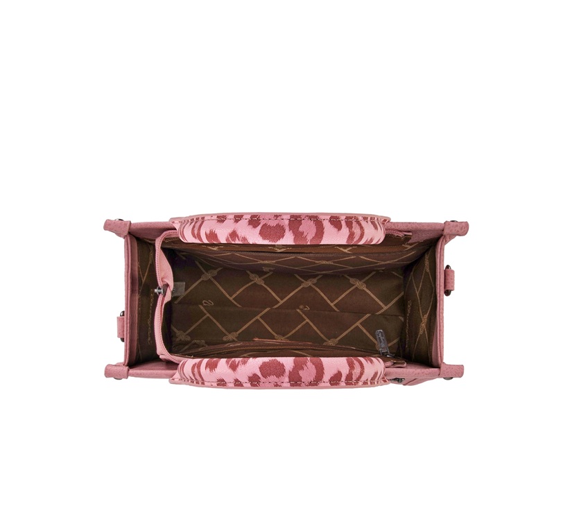 Wrangler Leopard Print Crossbody Bag - Pink - Image 2