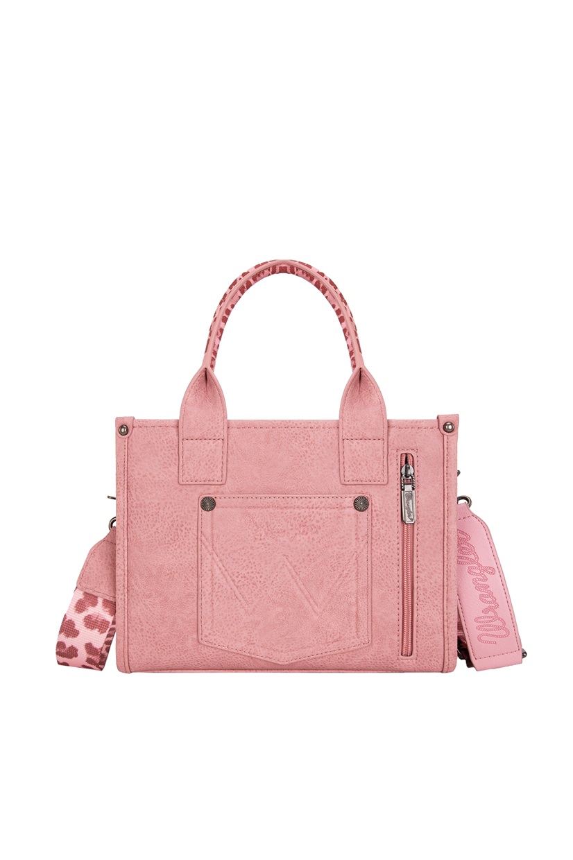 Wrangler Leopard Print Crossbody Bag - Pink - Image 3