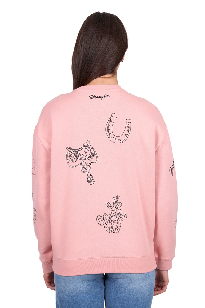 Wrangler Ladies Mallory Crew Jumper - Image 2