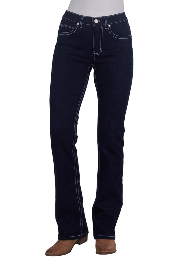 Wrangler Ladies Willow Jeans - Amber - Image 2