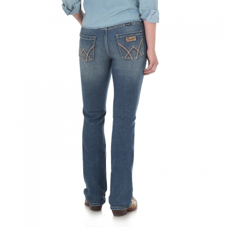 Wrangler Ladies Retro Mid Rise Boot Cut Jeans - Mae - Roundyard