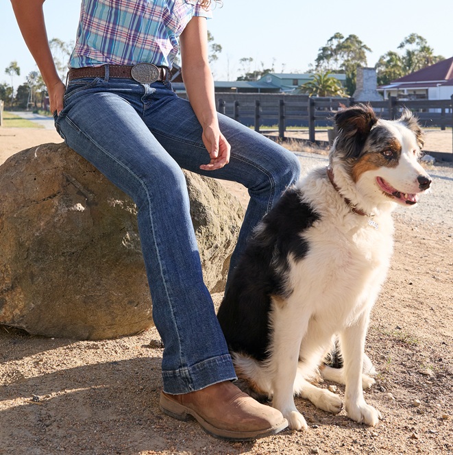 Wrangler Ladies Willow Trouser Jeans - Luna - Image 4