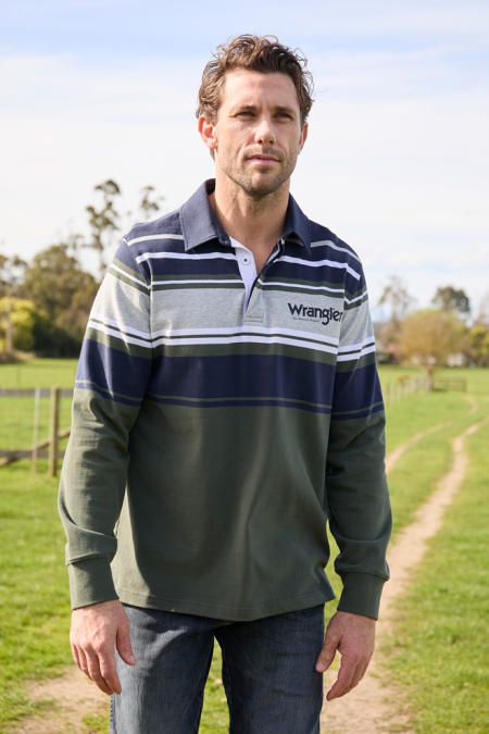 Wrangler Mens Zane Rugby - Roundyard